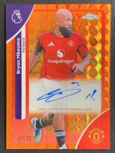 Bryan Mbeumo 2025 Topps Chrome Orange Geometric /25