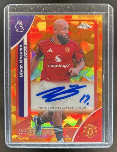 Bryan Mbeumo 2026 Topps Chrome Orange Refractor /25