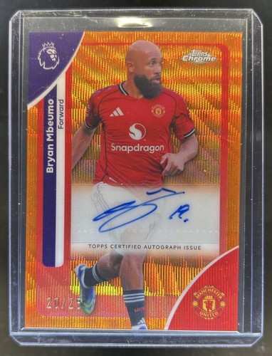 Bryan Mbeumo 2026 Topps Chrome Orange Wave Refractor /25