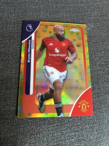 Bryan Mbeumo 2025 Topps Chrome Premier League Pineapple Blast