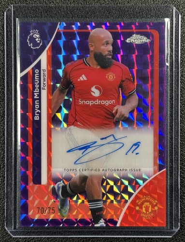 Bryan Mbeumo 2026 Topps Chrome Purple Geo Refractor /75