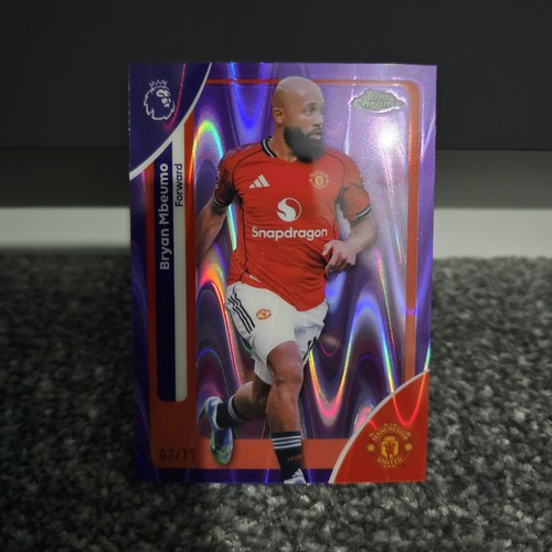Bryan Mbeumo 2026 Topps Chrome Purple Raywave /75