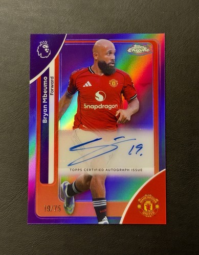 Bryan Mbeumo 2025 Topps Chrome Purple Wave /75