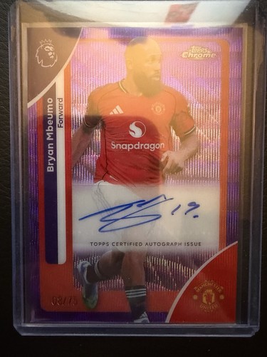 Bryan Mbeumo 2026 Topps Chrome Purple Wave /75