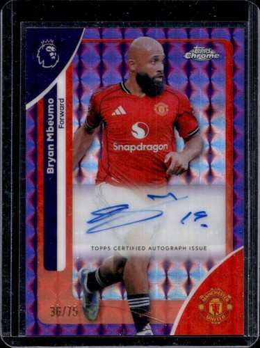 Bryan Mbeumo 2026 Topps Chrome Viola Geometrico /75