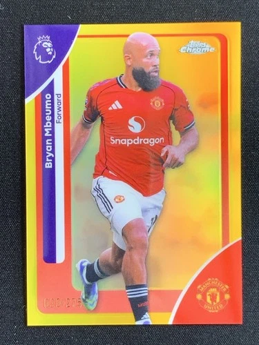 Bryan Mbeumo 2025 Topps Cromo Premier League Amarillo Refractor /275