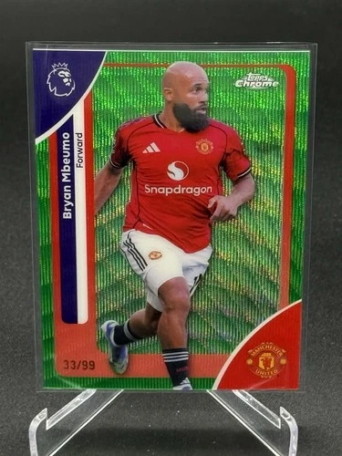Bryan Mbeumo 2026 Topps Cromo Premier League Green Refractor /99