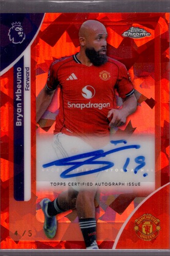 Bryan Mbeumo 2025 Topps Cromo Premier League Rosso /5