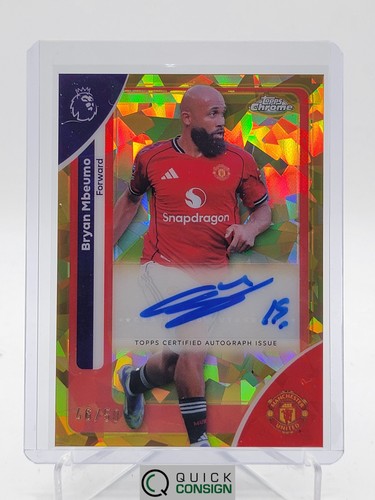 Bryan Mbeumo 2026 Topps Cromo Sapphire Gold /50