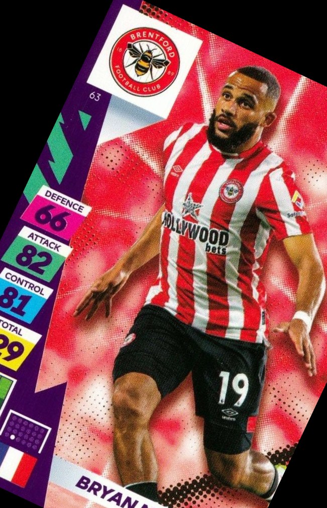 Bryan Mbeumo 2021 Panini Adrenalyn XL Premier League Plus