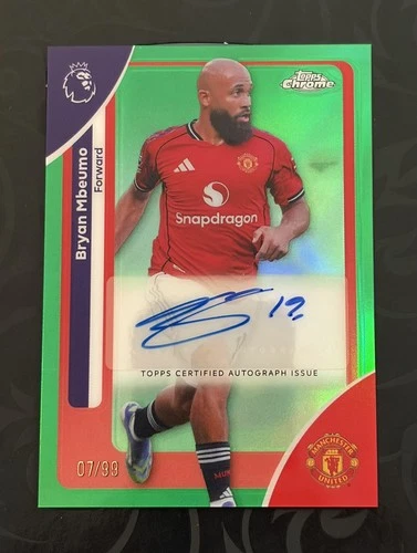 Bryan Mbeumo 2025 Topps Premier League Chrome Green /99