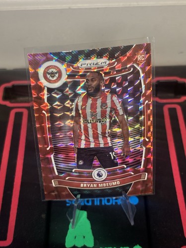 Bryan Mbeumo 2021 Panini Prizm Premier League Red Mosaic Prizm