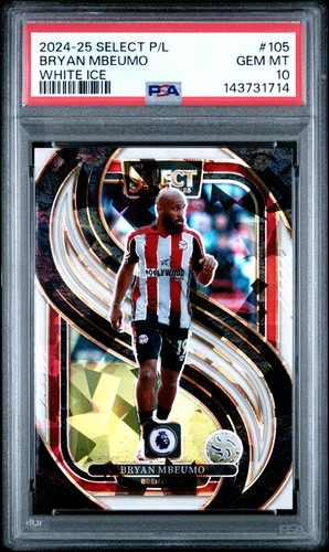 Bryan Mbeumo 2024 Panini Select Premier League White Ice /85