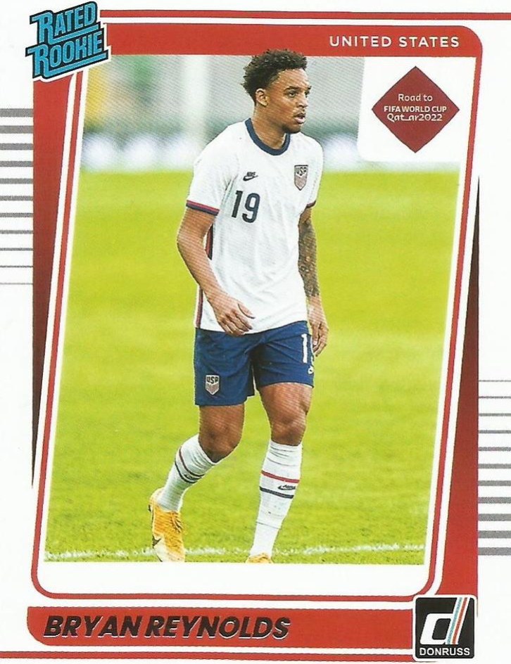 Bryan Reynolds 2021 Panini Donruss Soccer 20