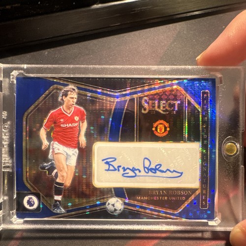 Bryan Robson 2023 Panini Select Pulsar Blue