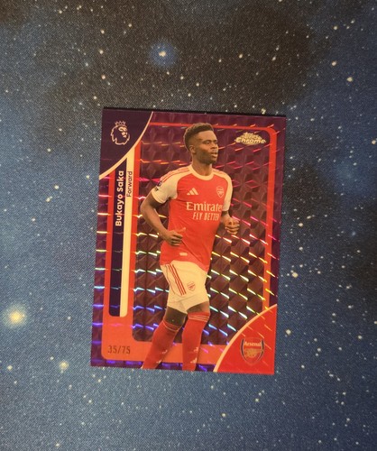 Bukayo Saka 2025 Topps Chrome /75