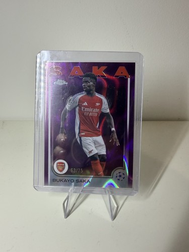 Bukayo Saka 2024 Topps Chrome /75