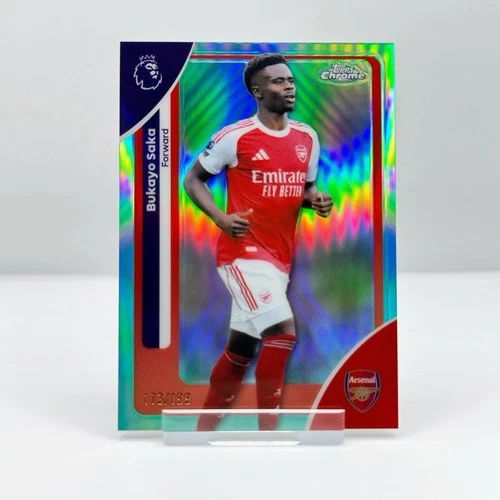 Bukayo Saka 2026 Topps Chrome Aqua /199