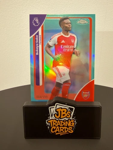 Bukayo Saka 2026 Topps Chrome Aqua /199