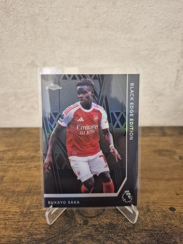 Bukayo Saka 2025 Topps Chrome Black Edge