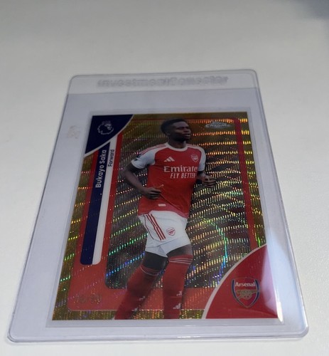 Bukayo Saka 2025 Topps Chrome Gold /50