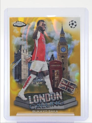 Bukayo Saka 2023 Topps Chrome Gold Lava