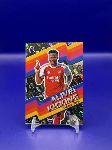 Bukayo Saka 2025 Topps Chrome Logofractor /25