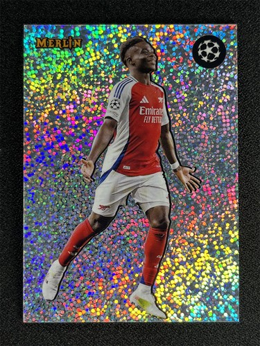 Bukayo Saka 2025 Topps Chrome Merlin UEFA