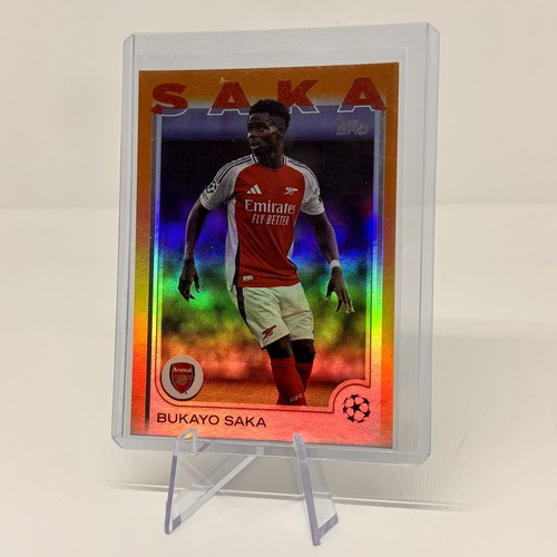 Bukayo Saka 2024 Topps Chrome Orange /25