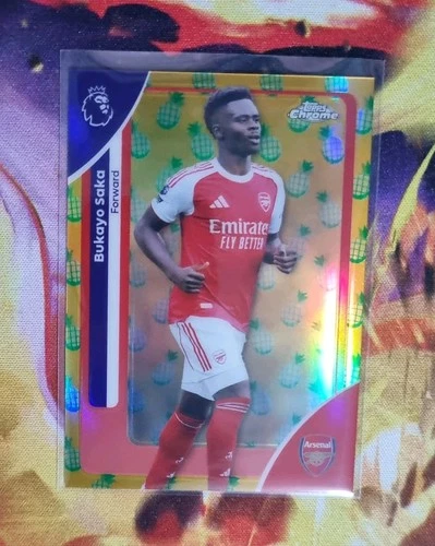 Bukayo Saka 2026 Topps Chrome Pineapple Blast