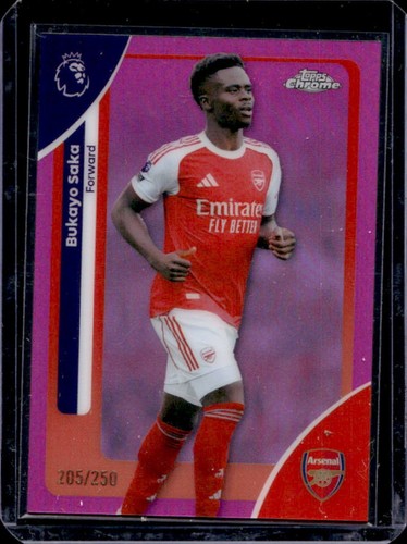 Bukayo Saka 2026 Topps Chrome Pink Refractor /250
