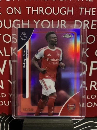 Bukayo Saka 2026 Topps Chrome Premier League 188/250