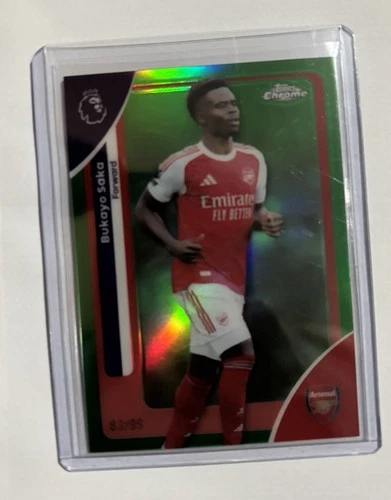 Bukayo Saka 2025 Topps Chrome Premier League /99