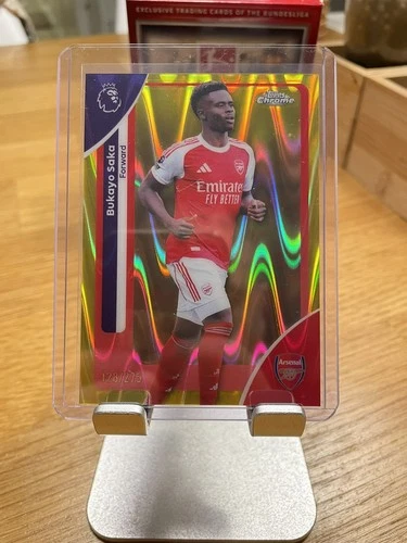 Bukayo Saka 2025 Topps Chrome Premier League Wave /275