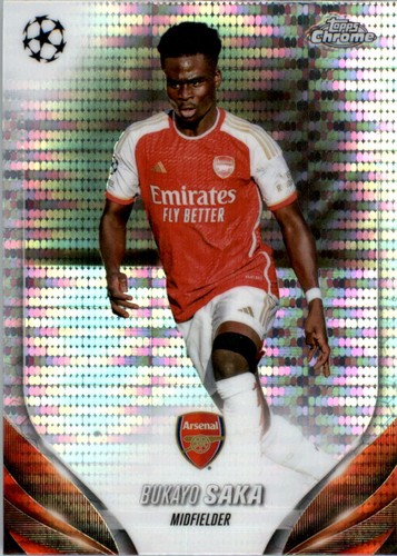 Bukayo Saka 2023 Topps Chrome Pulsar Refractor