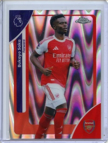 Bukayo Saka 2026 Topps Chrome RayWave #13
