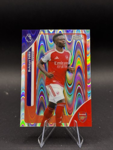 Bukayo Saka 2026 Topps Chrome RayWave Refractor