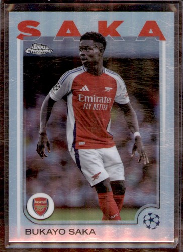 Bukayo Saka 2024 Topps Chrome Refractor