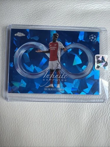 Bukayo Saka 2025 Topps Chrome Sapphire
