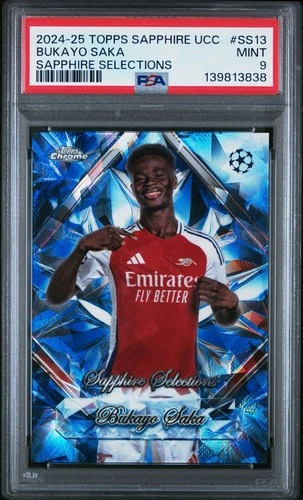 Bukayo Saka 2024 Topps Chrome Sapphire