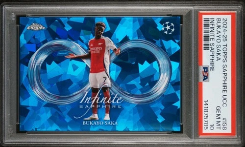 Bukayo Saka 2024 Topps Chrome Sapphire
