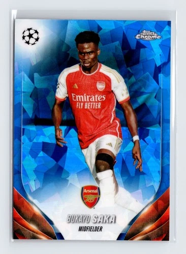 Bukayo Saka 2023 Topps Chrome Sapphire
