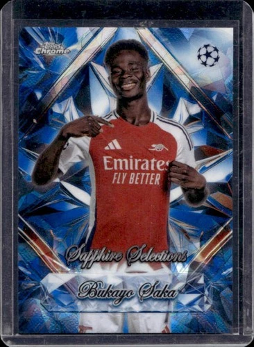 Bukayo Saka 2024 Topps Chrome Sapphire