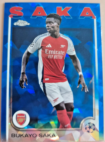 Bukayo Saka 2024 Topps Chrome Sapphire