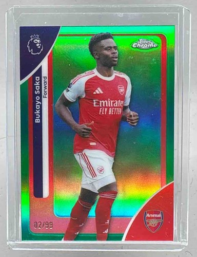 Bukayo Saka 2026 Topps Chrome Sapphire Green /99