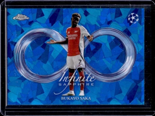 Bukayo Saka 2024 Topps Chrome Sapphire #IS-8