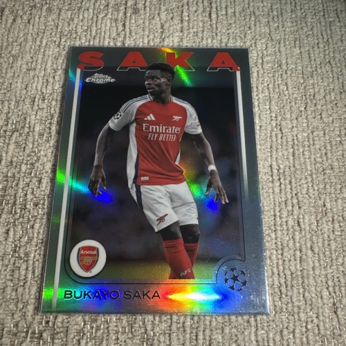 Bukayo Saka 2025 Topps Chrome UCC Silver Refractor