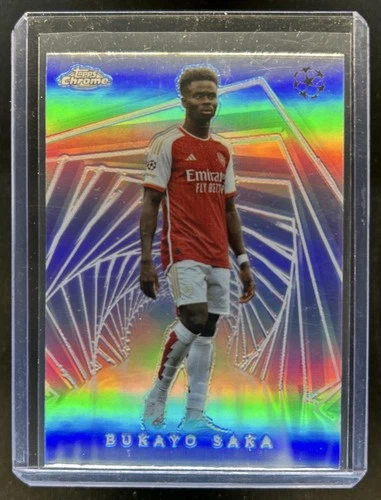 Bukayo Saka 2023 Topps Chrome UEFA