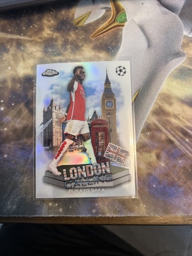 Bukayo Saka 2023 Topps Chrome UEFA #LC14