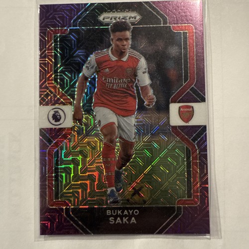 Bukayo Saka 2022 Panini Chronicles Purple Mojo